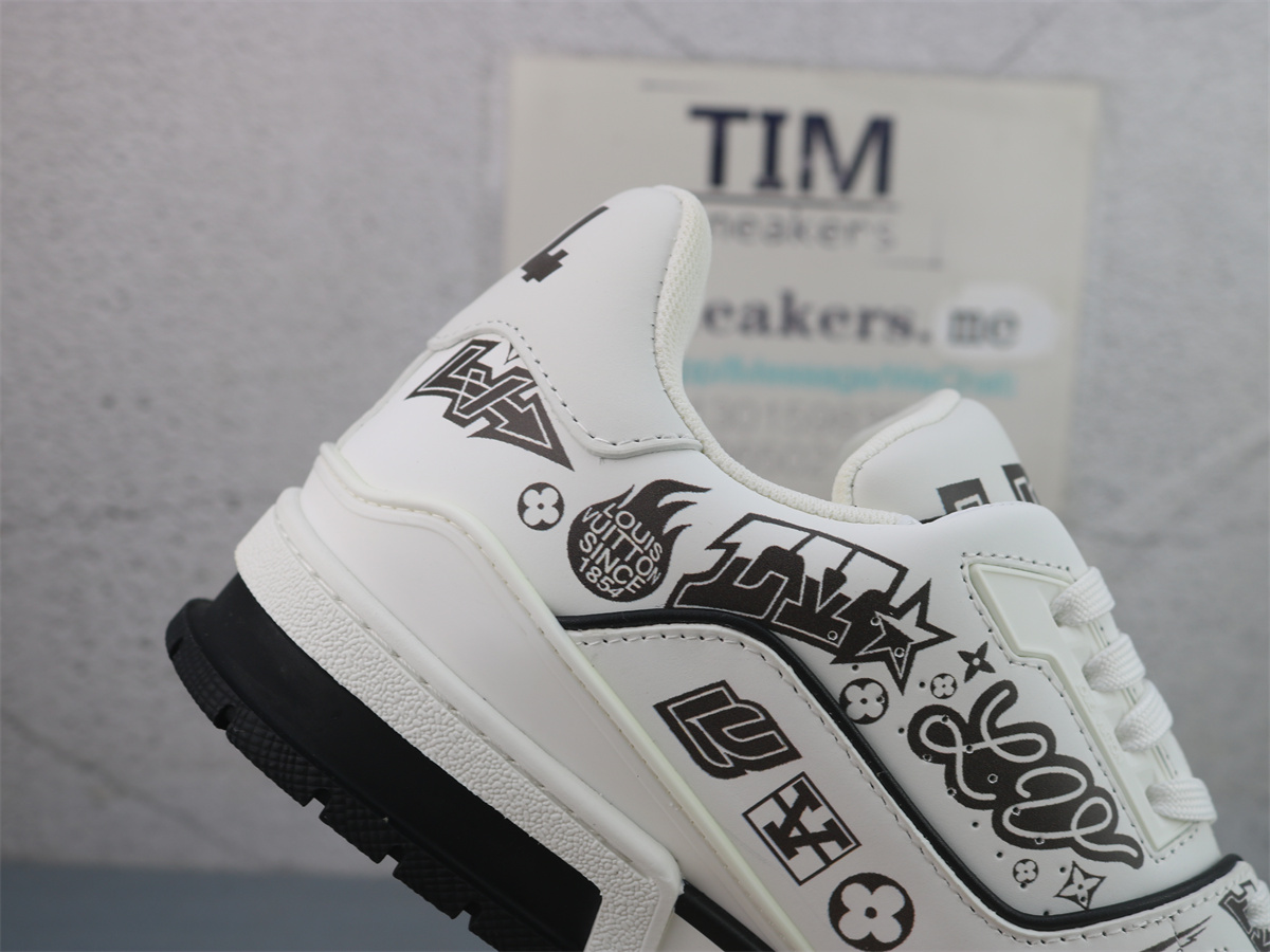 LV Trainer Sneaker White Black